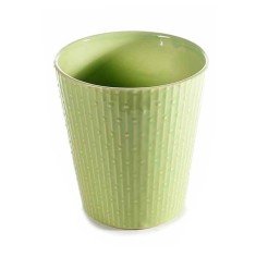 Ghiveci pentru flori ceramica verde &Oslash; 13 cm x 14 H