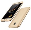 Husa Samsung Galaxy J5 2017, FullBody Elegance Luxury Gold, acoperire completa 360 grade cu folie de sticla