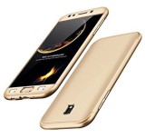 Husa Samsung Galaxy J5 2017, FullBody Elegance Luxury Gold, acoperire completa 360 grade cu folie de sticla
