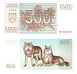 Lituania 500 Talonu 1993 P-46 UNC