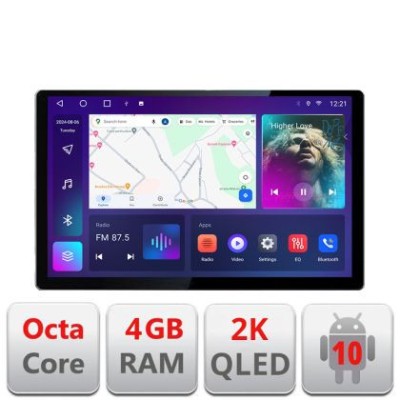 Navigatie dedicata Audi A3 8P Quad Core N-049 Edonav ecran 13&amp;quot; 2K 8 si 128 Android Waze USB Navigatie 4G 360 Toslink Youtube Radio CarStore Technology foto