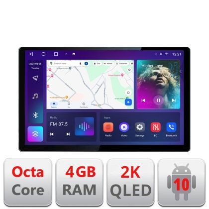 Navigatie dedicata Audi A3 8P Quad Core N-049 Edonav ecran 13&quot; 2K 8 si 128 Android Waze USB Navigatie 4G 360 Toslink Youtube Radio CarStore Technology