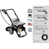 Masina de spalat cu presiune LAVOR HCR 1515LP, 150bar, 900l/h, 5kW, 400V, Pompa cupru+nichel, pistoane ceramice, Total Stop, Made in Italy