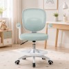 Scaun de birou ergonomic pentru copii si adolescenti, verde menta, reglabil pe inaltime, suport picioare, ProCart