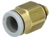 Conector Push-In Filetat M5 Alamă