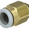 Conector Push-In Filetat M5 Alamă