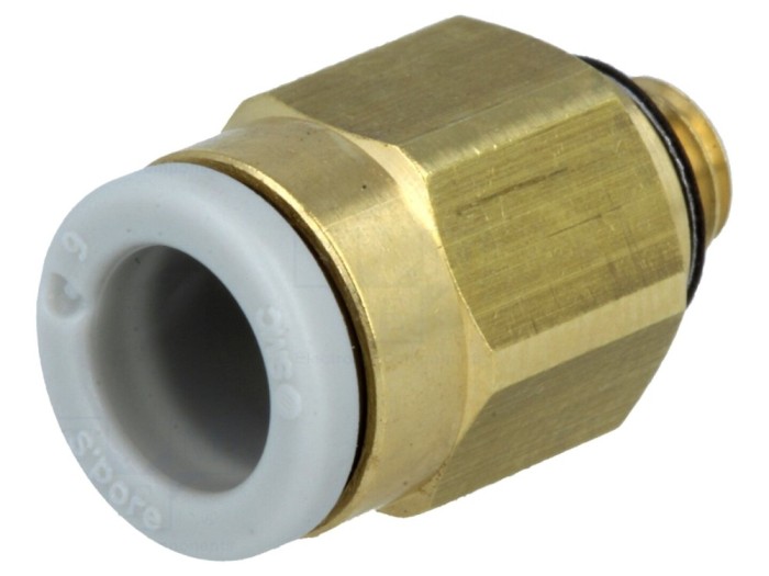 Conector Push-In Filetat M5 Alamă