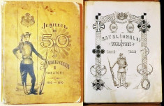 REGALITATE-Album militar 1910-REGALIST-Batalion I VANATORI-Carol-Ferdinand-Maria foto