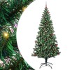 VidaXL Pom de Crăciun artificial pre-iluminat cu 300 LED Verde 240 cm 3396796