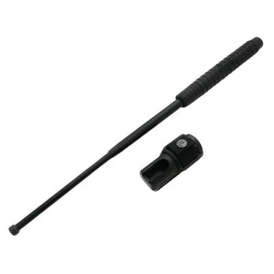 Baston telescopic DEPOX&amp;reg;, Standard Guard, otel inoxidabil, 40 cm, negru, toc tactic inclus foto