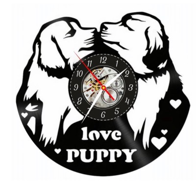 LOVE PUPPY-ceas de perete foto