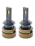 Set 2 leduri H7 H100 Canbus pentru far auto, putere 100W, luminozitate 15.000 Lm, 12V 6000k