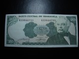 VENEZUELA 20 BOLIVARES 1989 AUNC
