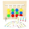 Joc Montessori Lemn Labirint Asociere Culori Fructe 2in1, 3+ ani, 7Toys. Joc Educativ Logica, Abilitati Motrice, Multicolor