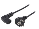 Cablu Alimentare 3x1mm2 Ștecăr Unghi CEE 7/7 la IEC C13 90&deg;