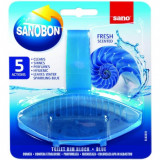 Odorizant pentru Vasul Toaletei SANO Bon 55 g, Parfum Oceanic, Albastru, Odorizant pentru Toaleta, Detergent pentru Toaleta, Odorizant Vas de Toaleta