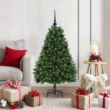 vidaXL Brad de Crăciun artificial Verde 120 cm PVC și Metal 3395668