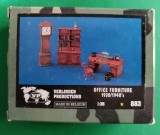 Kit OFFICE FURNITURE 1930/1940 Firma VERLINDEN PRODUCTIONS Cod 883 Scara 1/35 DIORAMA MACHETA ASAMBLARE HOBBY WWII ACCESORII RĂȘINĂ MOBILIER, 1:32