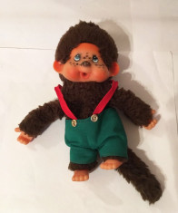 Monchhichi (kiki, Moncici) maimutica maimuta jucarie plus 17 cm, baiat pistruiat foto