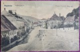 Carte Postala, Sighisoara, Piata Unirii, perioada interbelica