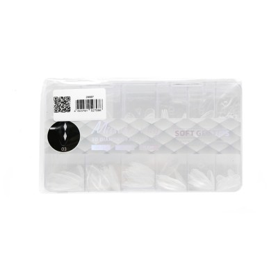 Tipsuri de gel &amp;bdquo;Diamante 3D&amp;rdquo;, migdale, 03, 120 buc, 12 dimensiuni foto