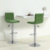VidaXL Scaune de bar, 2 buc., verde &icirc;nchis, catifea 333690