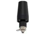 Conector banană 4mm negru nichelat M6 36A cu izolație ELECTRO-PJP