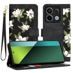 Husa flipcraft pentru xiaomi redmi note 13 pro 5g / poco x6 - protectie 360, design floral, flowers of the dawn foto