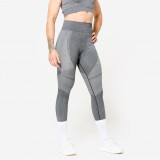 Colanţi 900 Fitness fără cusături cu talie &icirc;naltă Gri Damă