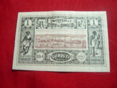 Timbru 1 C 1894 Cote de Somalis-Djibouti , fara guma foto