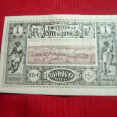 Timbru 1 C 1894 Cote de Somalis-Djibouti , fara guma