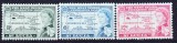 DB1 Santa Lucia 1958 Federatia Caraibeana 3 v. MNH, Nestampilat