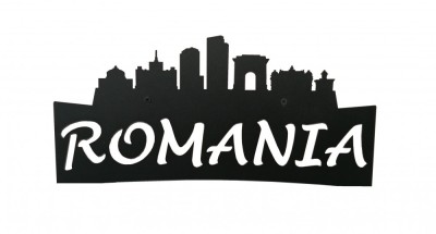 Sigla metalica Romania foto