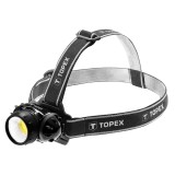 Lanterna frontala LED COB 3W Topex, 160 lumeni, IP44, alimentare 3xAAA