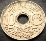 Moneda istorica 10 CENTIMES - FRANTA, anul 1939 * cod 2349