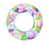 Colac de inot , Imprimeu Flamingo, Fete, Multicolor, 90 cm