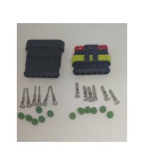 Set conectori cablu Superseal 1.5 tata-mama mufa 6 pin +12 pini