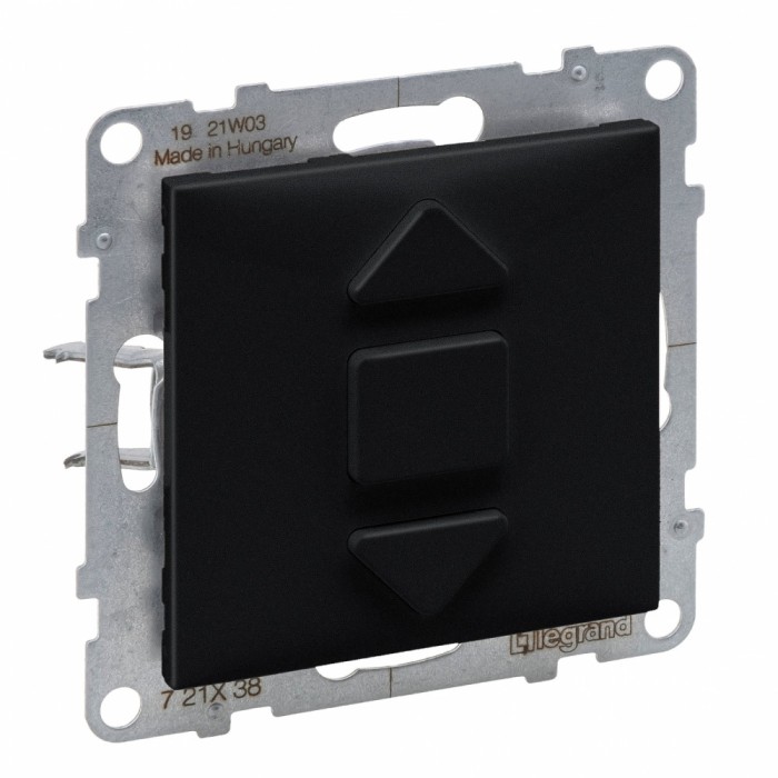 Intrerupator jaluzele 6A Legrand Suno negru 721438