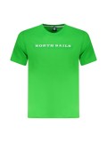 Tricou barbati, cu imprimeu cu text, Regular fit, Verde deschis, S