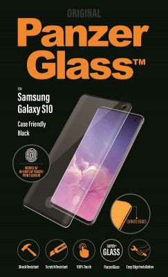 PanzerGlass - Geam Securizat Case Friendly pentru Samsung Galaxy S10, Fingerprint komp., black foto
