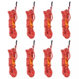 Cumpara ieftin Funie pentru cort cu chei reflectorizante, 8 buc., 4 m, 4 mm
