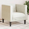Fotoliu Chesterfield Crem Catifea, 71x74.5x70.5 cm, Scaun 55x59.5cm, Inaltime 41.5cm, Max 110kg