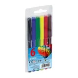 Carioci colorate Fiorello 160-1387, 6 culori, blister PVC