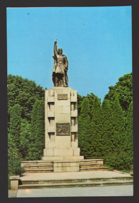 CPIB 21905 - CARTE POSTALA - BISTRITA. STATUIA LUI ANDREI MURESANU, NECIRCULATA