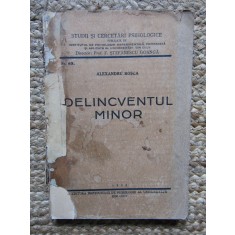 DELINCVENTUL MINOR de ALEXANDRU ROSCA , 1932