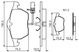 BOSCH 0 986 495 232 set placute frana,frana disc