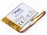 Acumul: Li-Po 3,7V 560mAh cabluri,contector MOLEX 51021-0300