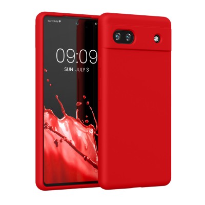 Husa Kwmobile pentru Google Pixel 6a, Rosu, Silicon, KWM000015FZ056C foto