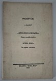 Traian Golea Brosura Legionara Prezentare a lucrarii Antologie Legionara Horia Sima Brosura rara de colectie