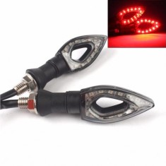 Semnalizari LED moto cu gaura mijloc (semnal rosu) foto